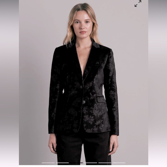 NWT Rag & Bone Floral Velvet Blazer - Picture 1 of 7